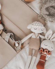 Patti Oslo Bunny Rattle | terracotta with bell Teething Rings & Rattles & Baby Gym Toys