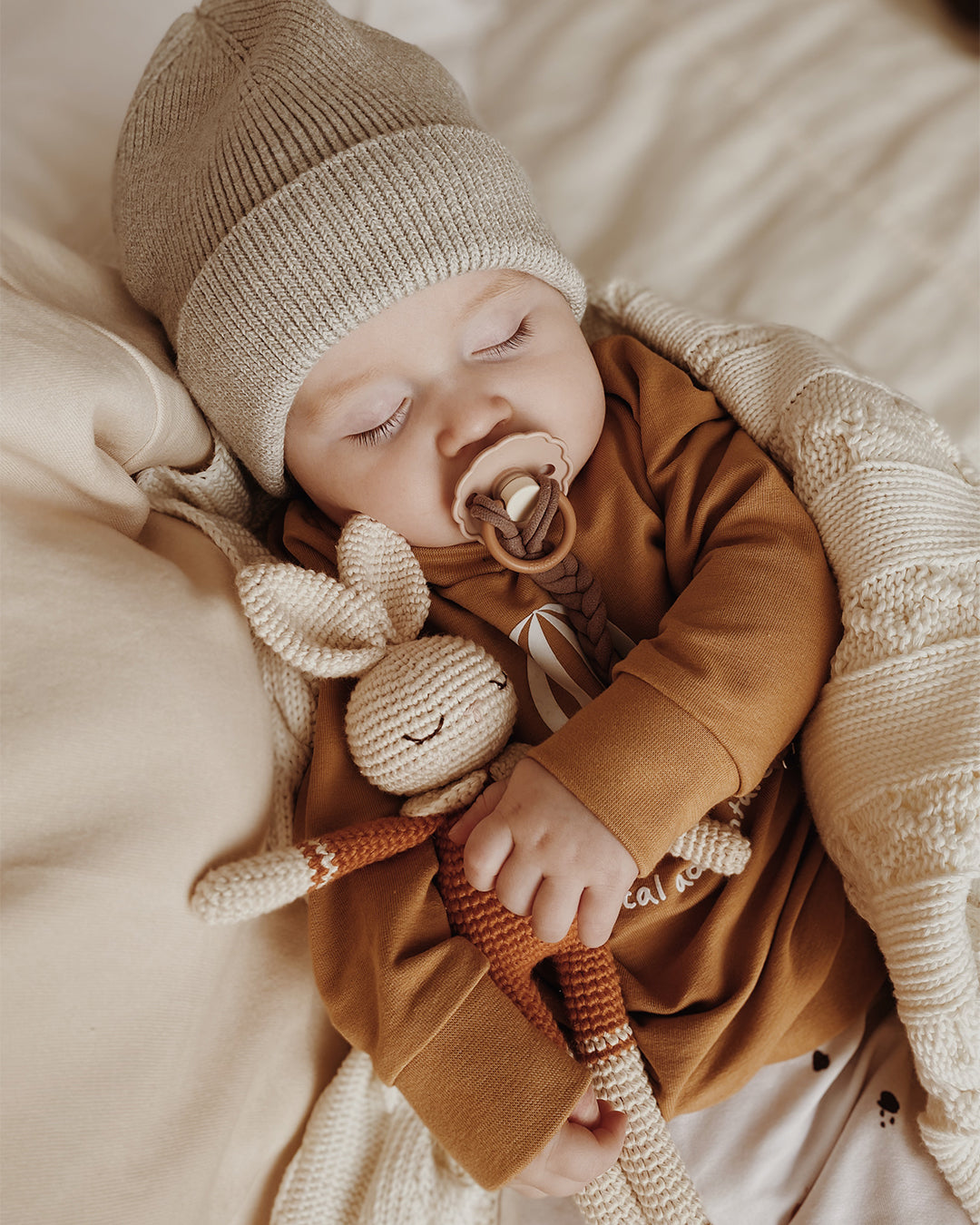 Patti Oslo Bunny | terracotta Organic Soft Toys