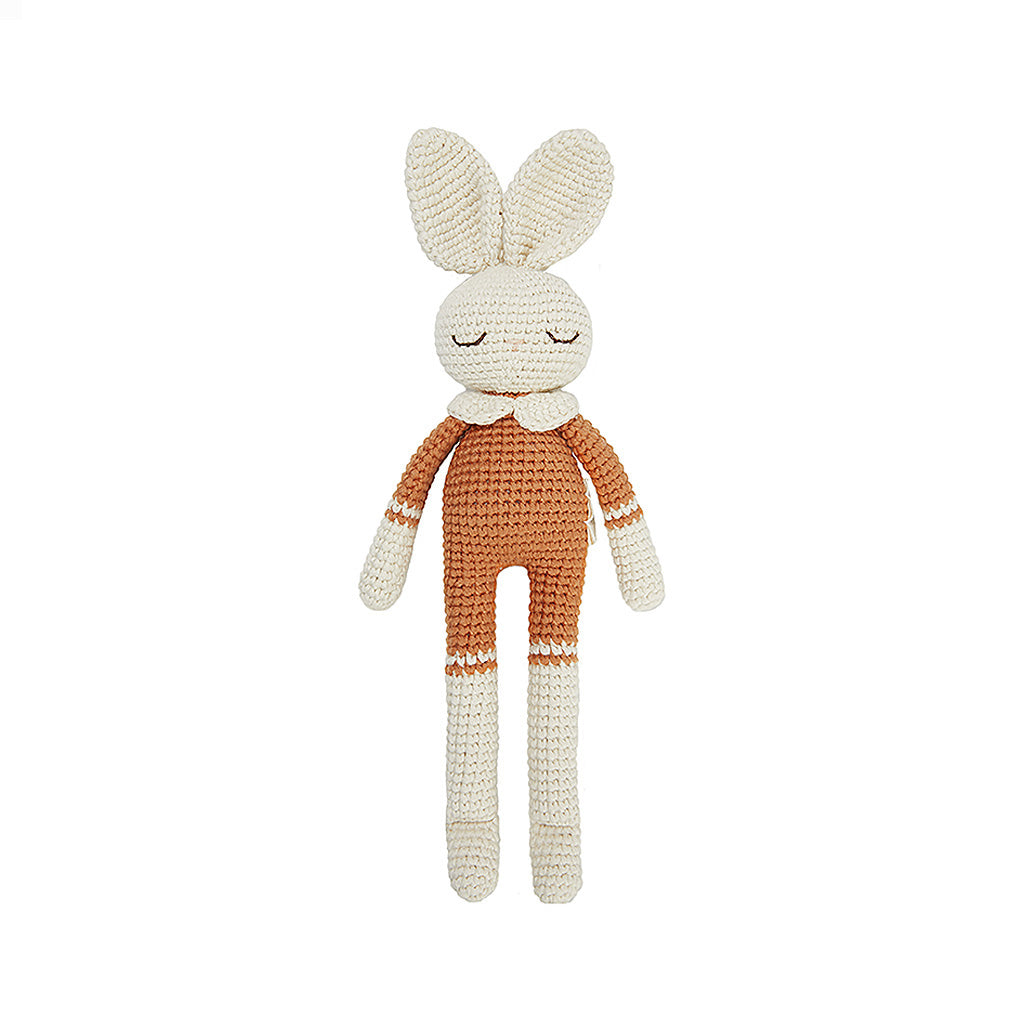 Patti Oslo Bunny | terracotta Organic Soft Toys