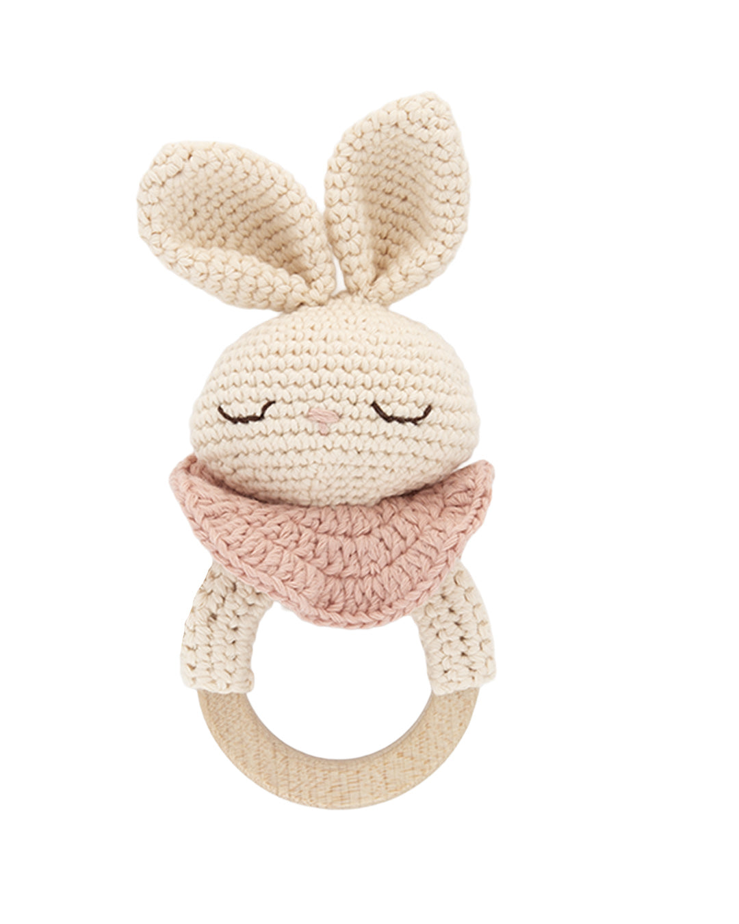 Patti Oslo Bunny the Teething Ring I rosa Teething Rings & Rattles & Baby Gym Toys