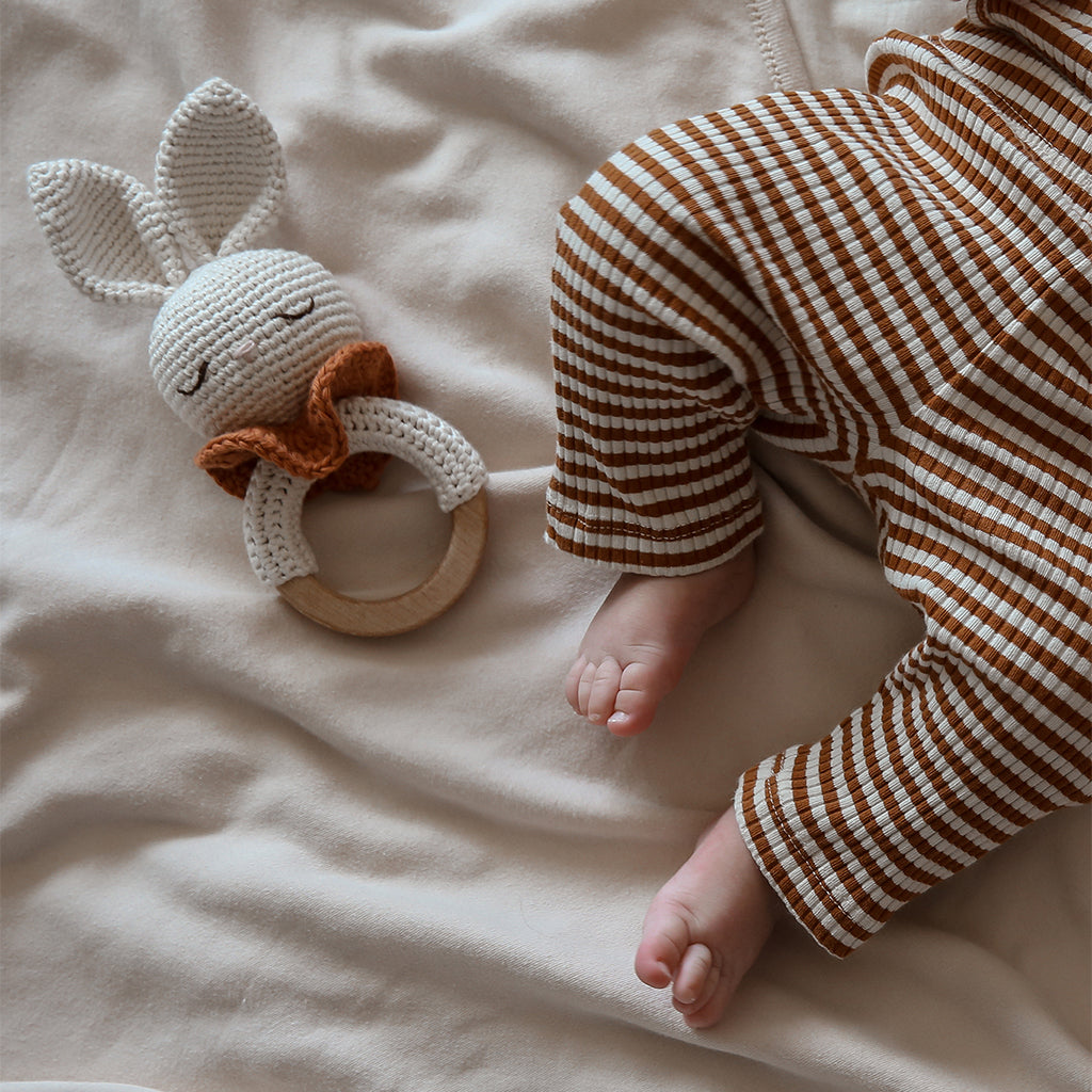 Patti Oslo Bunny the Teething Ring | with bell Teething Rings & Rattles & Baby Gym Toys
