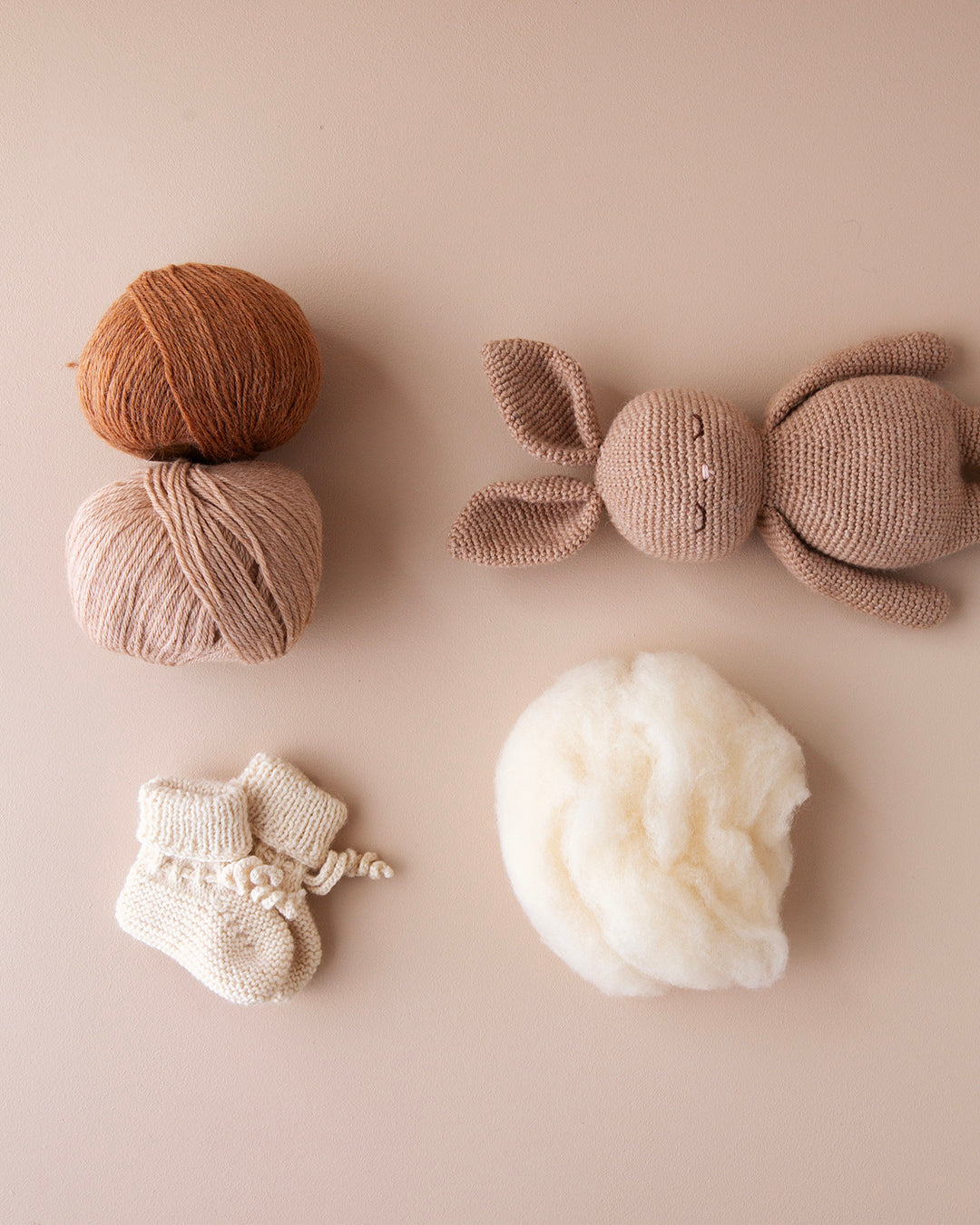 Patti Oslo Bunny | wool - beige Organic Soft Toys