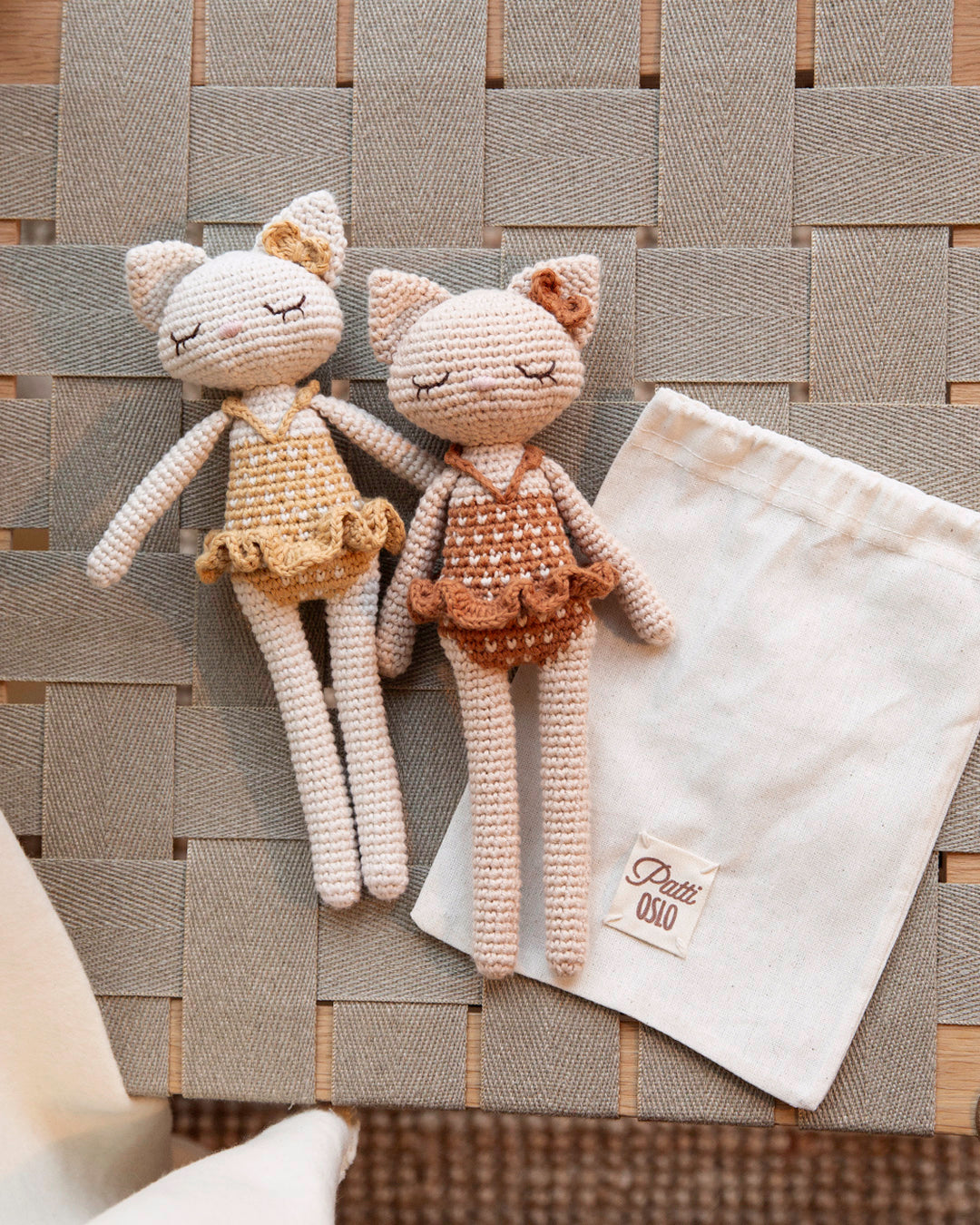 Patti Oslo Camille the Housecat I saddle brown Organic Soft Toys