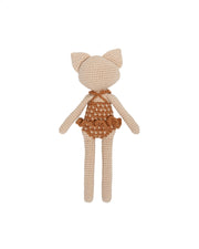 Patti Oslo Camille the Housecat I saddle brown Organic Soft Toys