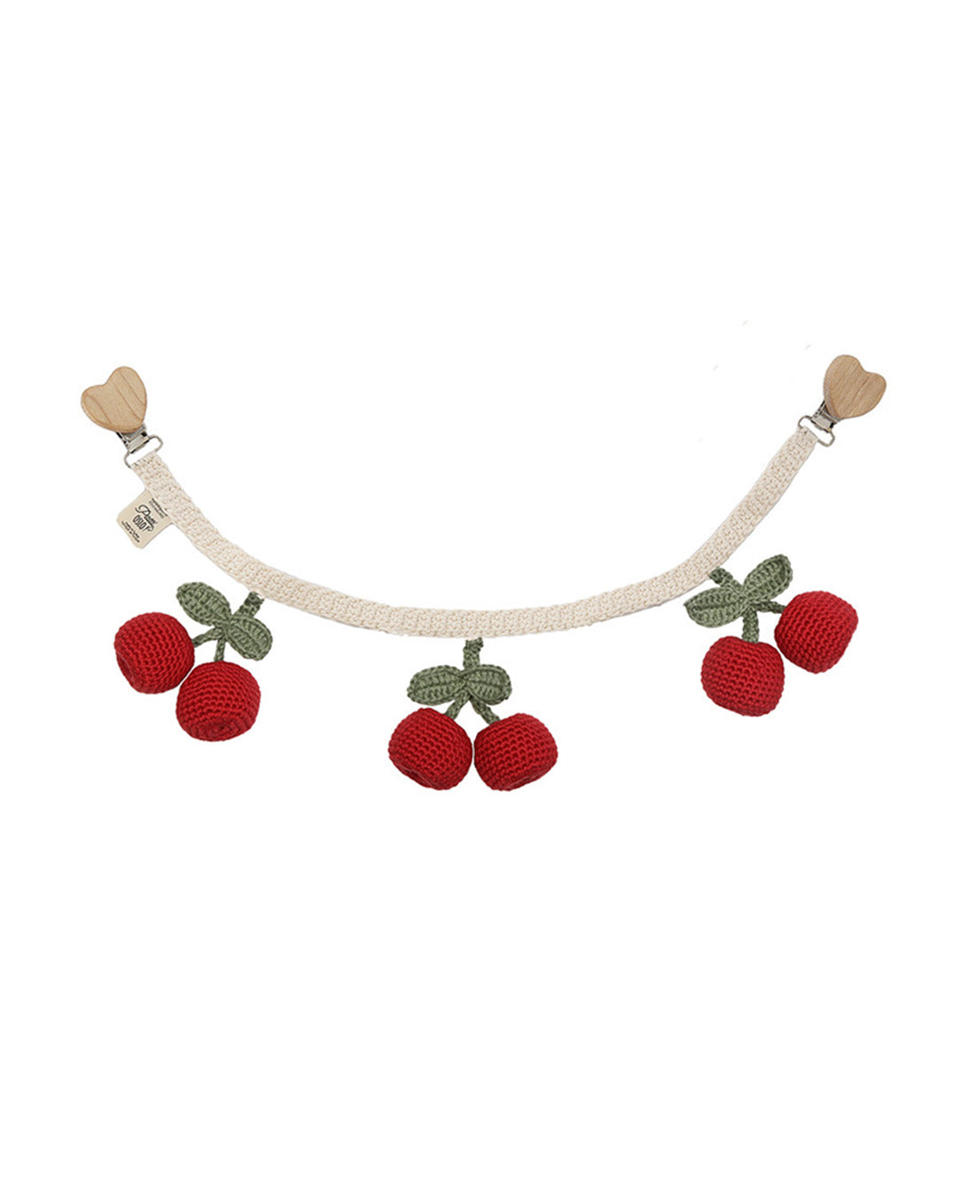 Patti Oslo Cherry Pram Chain | with bell Music Mobiles & Pram Chains