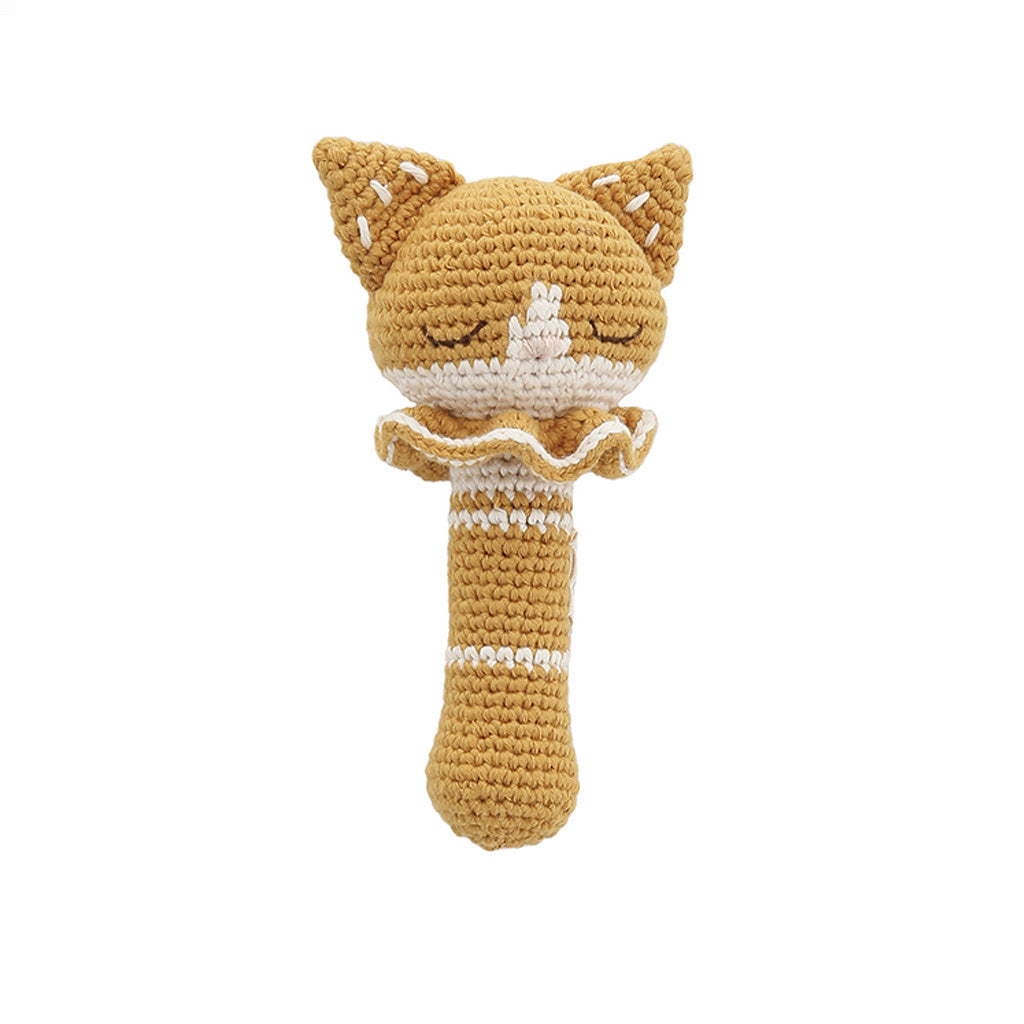 Patti Oslo Chloe the Cat Rattle | with bell Teething Rings & Rattles & Baby Gym Toys