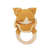 Patti Oslo Chloe the Cat Teething Ring | with bell Teething Rings & Rattles & Baby Gym Toys