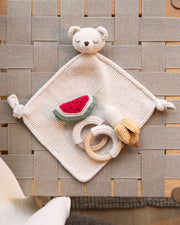 Patti Oslo Cuddle Cloth Bear | cream Cuddle Cloths