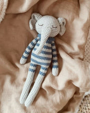 Patti Oslo Ellie Elephant | striped raf Organic Soft Toys