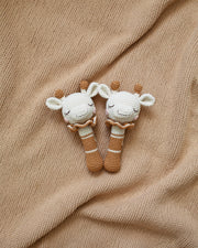 Patti Oslo Goldie the Giraffe Rattle I caramel Teething Rings & Rattles & Baby Gym Toys