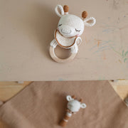 Patti Oslo Goldie the Giraffe Teething Ring I caramel Teething Rings & Rattles & Baby Gym Toys