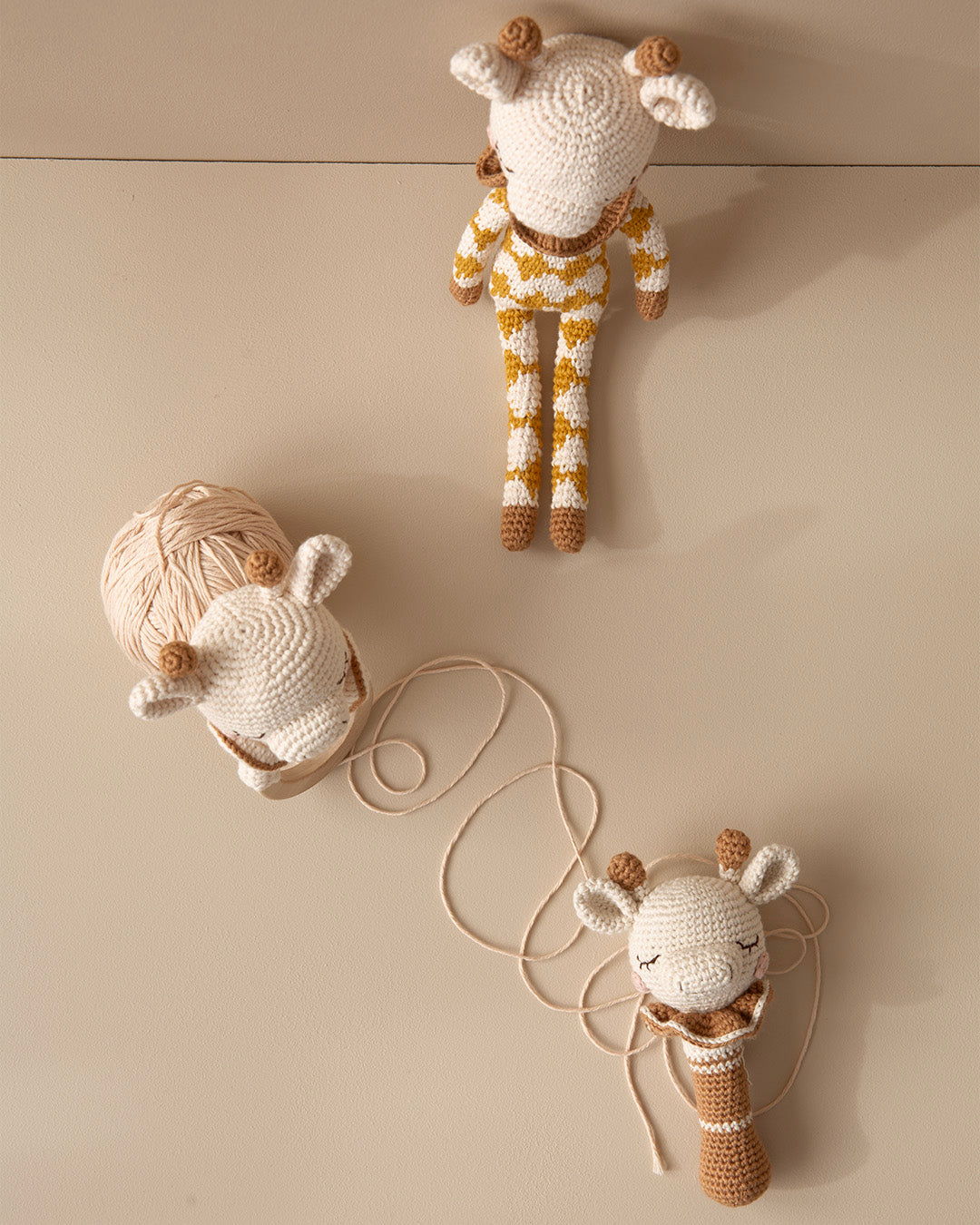 Patti Oslo Goldie the Giraffe Teething Ring I caramel Teething Rings & Rattles & Baby Gym Toys