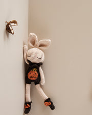 Patti Oslo Halloween Capsule | Pumpkin Bunny | ecru Organic Soft Toys
