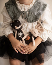 Patti Oslo Halloween Capsule | Spooky Cat | spider web Organic Soft Toys