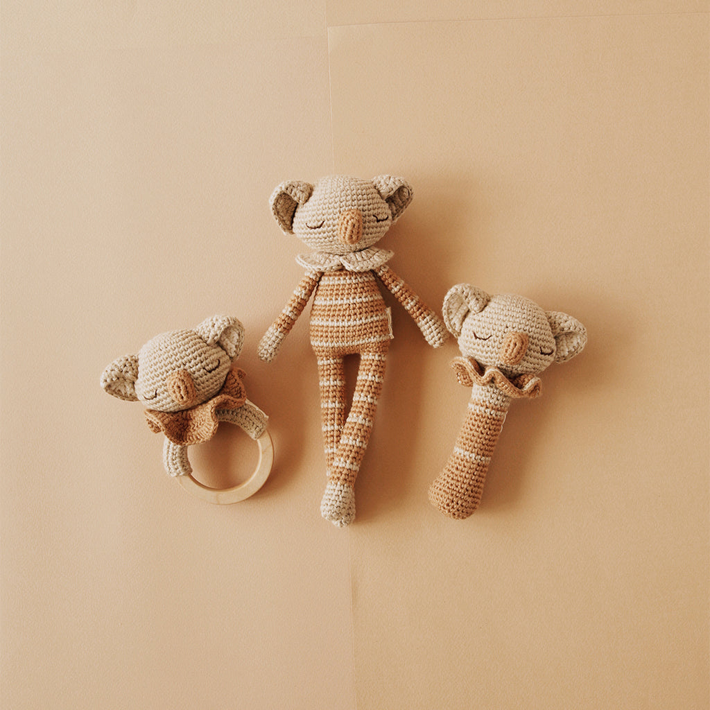 Patti Oslo Kurtis the Koala Teething Ring | with bell Teething Rings & Rattles & Baby Gym Toys