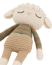 Patti Oslo Lara Lamb | caramel striped sweater Organic Soft Toys