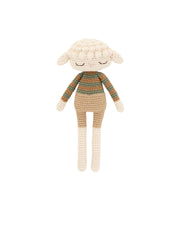 Patti Oslo Lara Lamb | caramel striped sweater Organic Soft Toys
