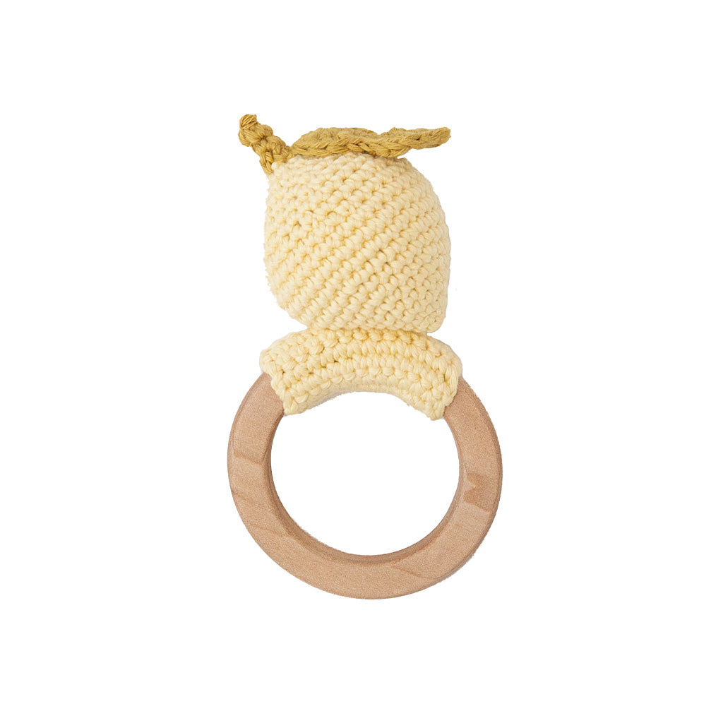 Patti Oslo Lemon Teething Ring | yellow Teething Rings & Rattles & Baby Gym Toys