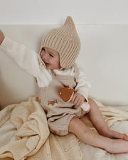 Patti Oslo Mushroom Rattle caramel | with bell Teething Rings & Rattles & Baby Gym Toys
