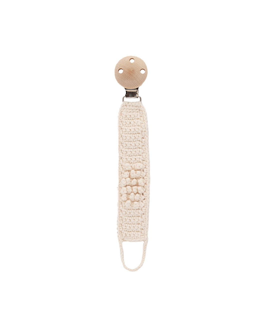 Patti Oslo Pacifier Clip Organic Cotton | cream Pacifier Clips