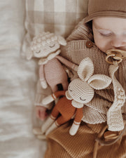 Patti Oslo Pacifier Clip Organic Cotton | cream Pacifier Clips