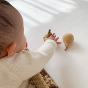 Patti Oslo Pear Rattle | with bell Teething Rings & Rattles & Baby Gym Toys