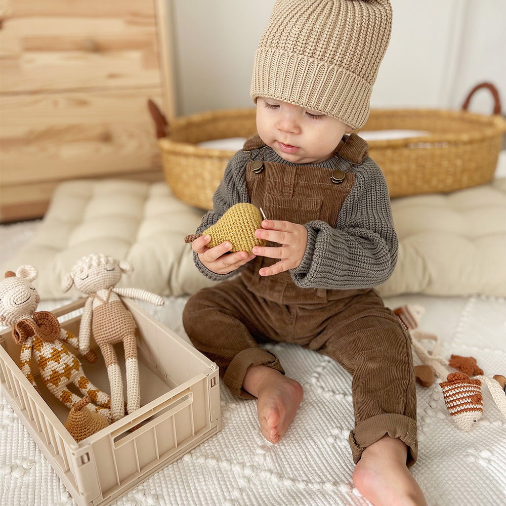 Patti Oslo Pear Rattle | with bell Teething Rings & Rattles & Baby Gym Toys