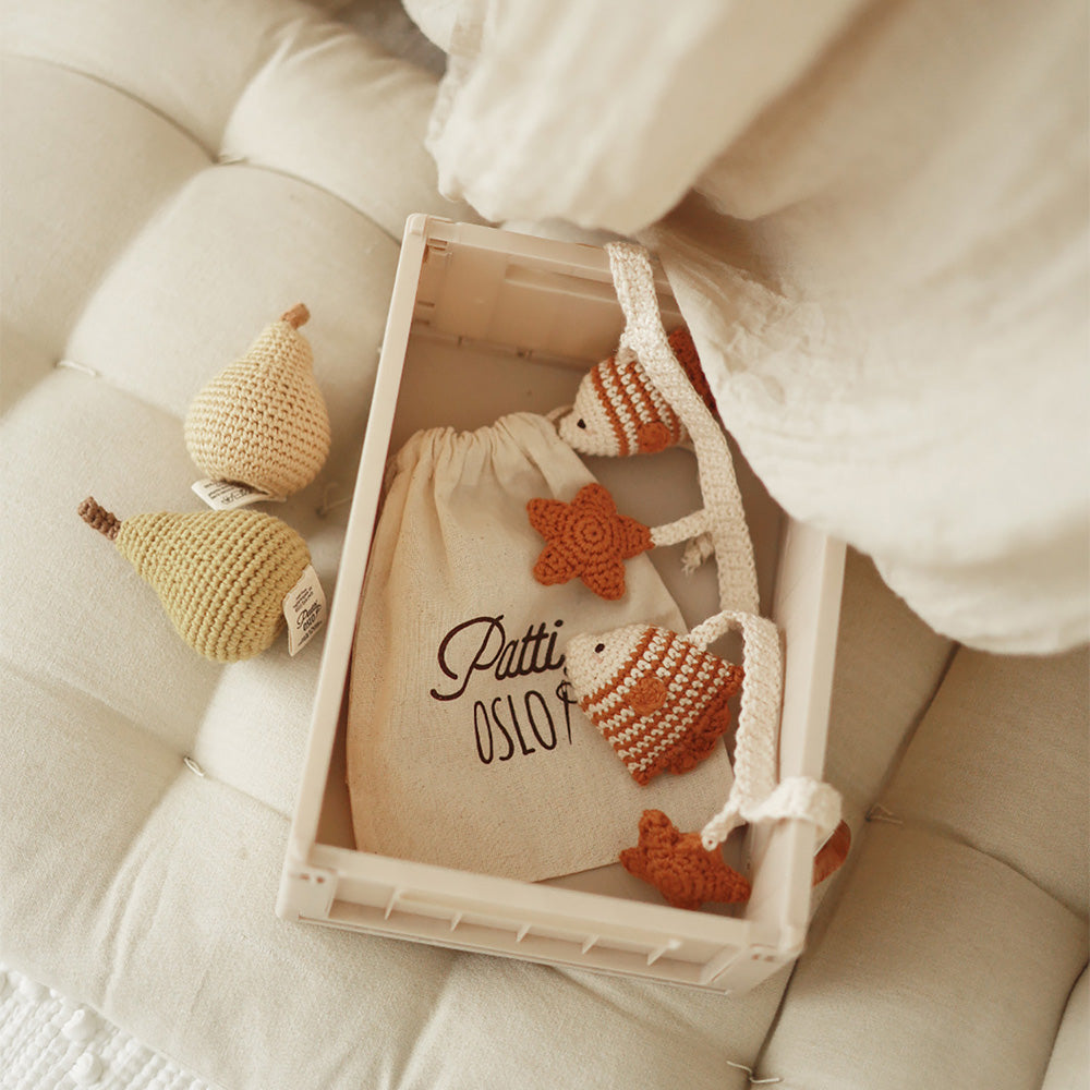 Patti Oslo Pear Rattle | with bell Teething Rings & Rattles & Baby Gym Toys