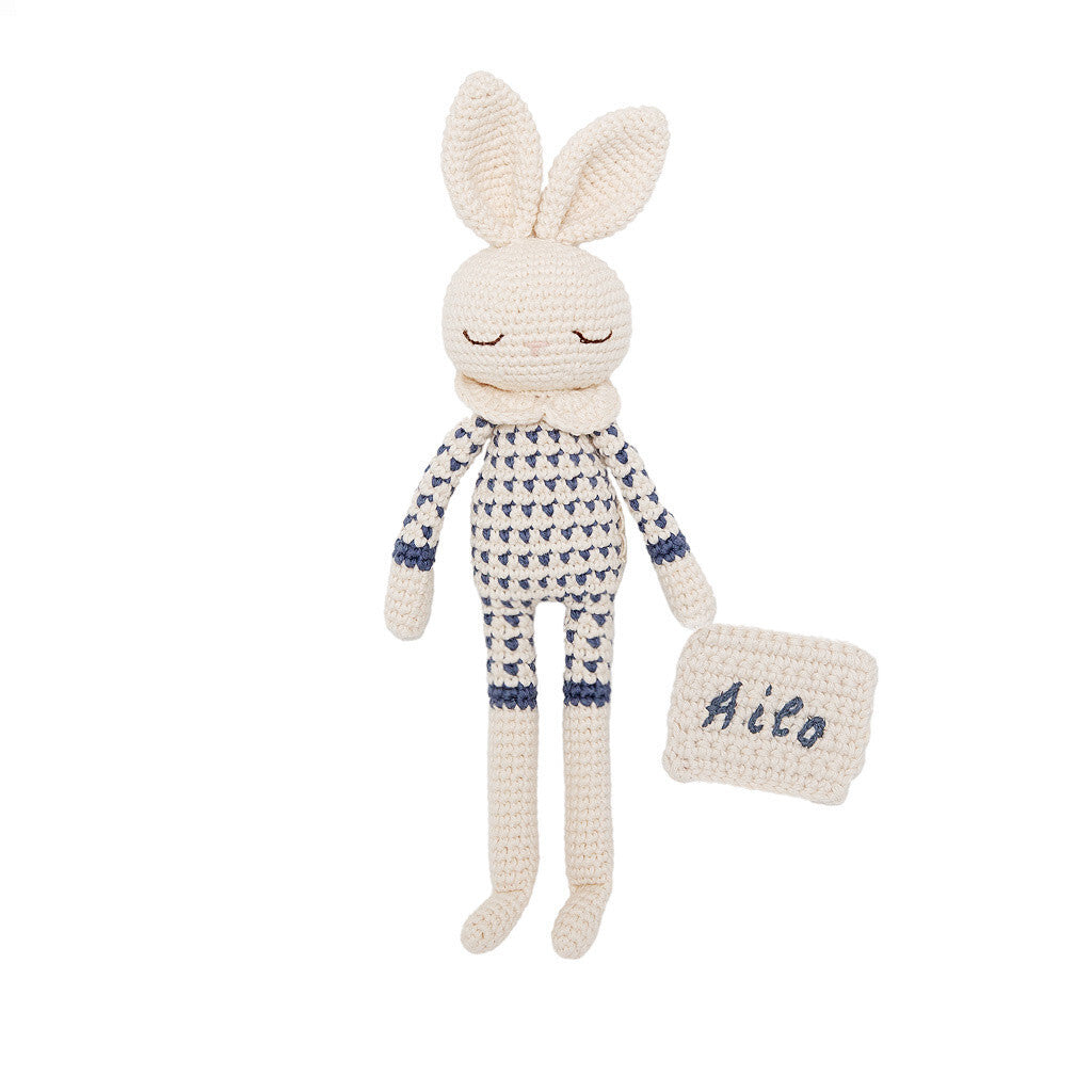 Patti Oslo Personalised Personalised Bea Bunny | raf Organic Soft Toys