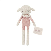 Patti Oslo Personalised Personalised Lilli Lamb I rosa Organic Soft Toys