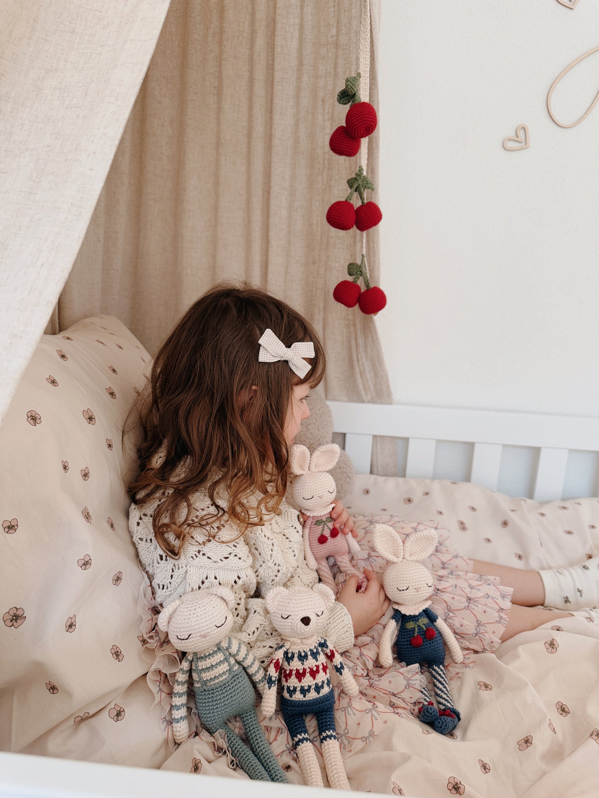 Patti Oslo Polar Bear Heart Sweater Organic Soft Toys