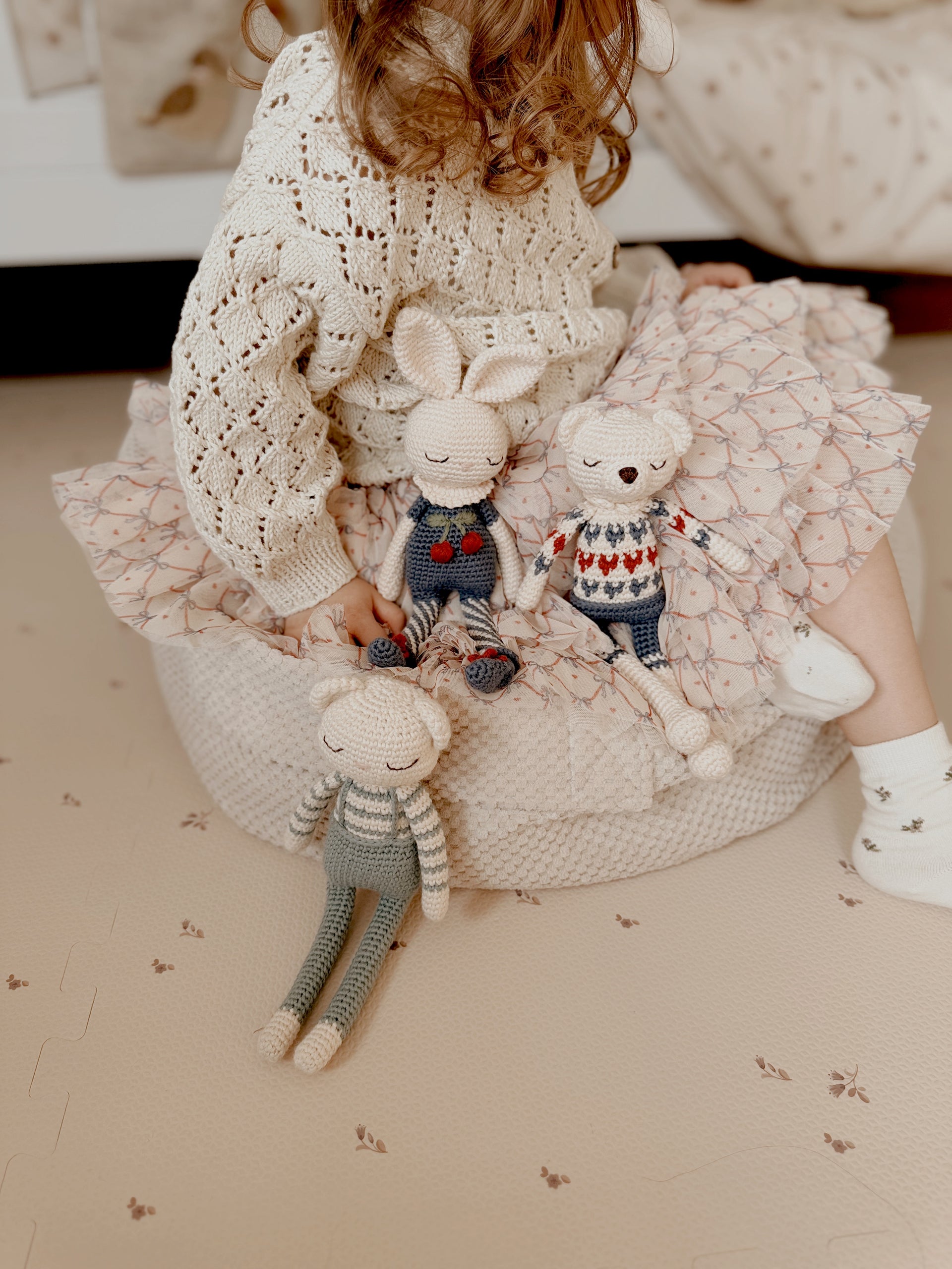 Patti Oslo Polar Bear Heart Sweater Organic Soft Toys