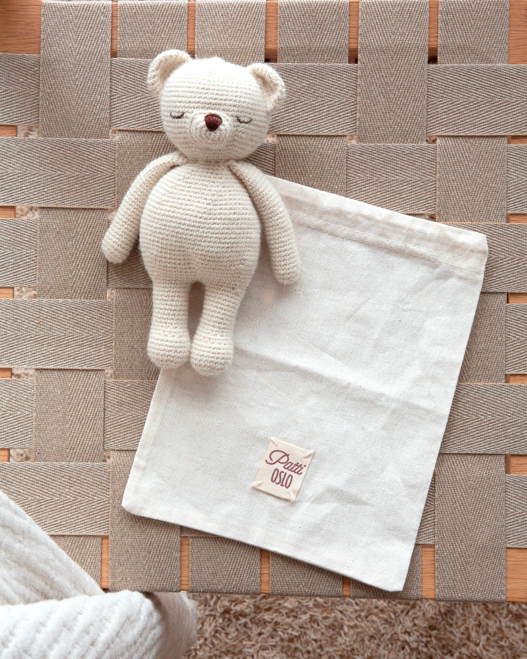 Patti Oslo Polar Bear | Wool Organic Soft Toys