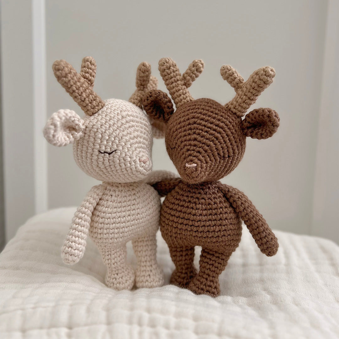 Patti Oslo Reindeer Mini Collection I brown Organic Soft Toys