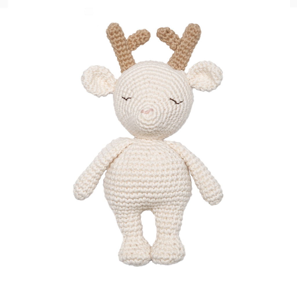 Patti Oslo Reindeer Mini Collection I cream Organic Soft Toys