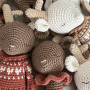 Patti Oslo Robin Reindeer I hearts sweater brown Organic Soft Toys