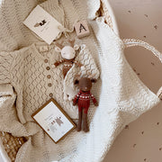 Patti Oslo Robin Reindeer I hearts sweater caramel Organic Soft Toys