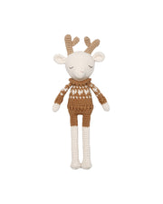 Patti Oslo Robin Reindeer I hearts sweater caramel Organic Soft Toys
