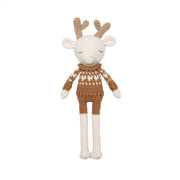 Patti Oslo Robin Reindeer I hearts sweater caramel Organic Soft Toys