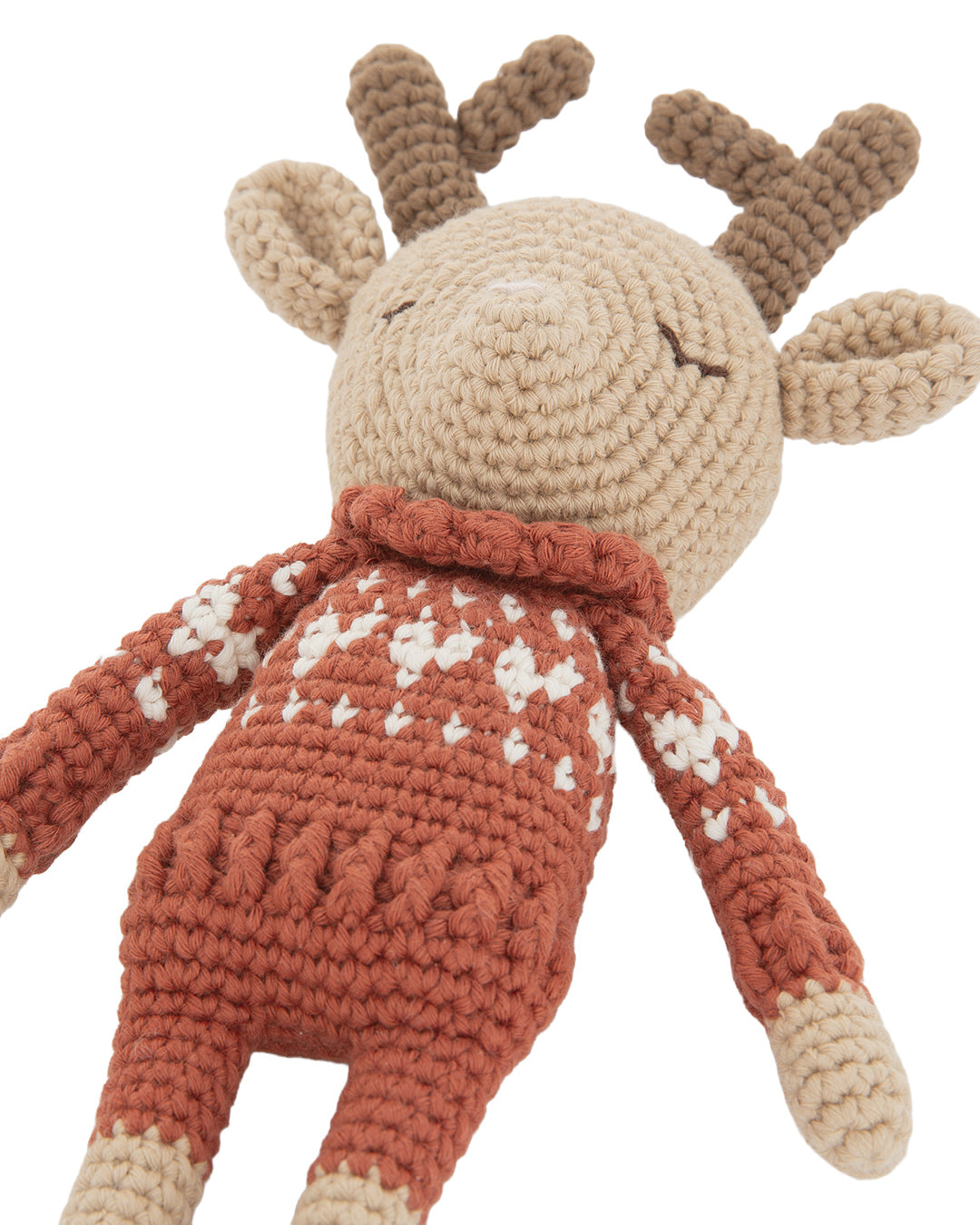 Patti Oslo Robin Reindeer I hearts sweater sienna Organic Soft Toys