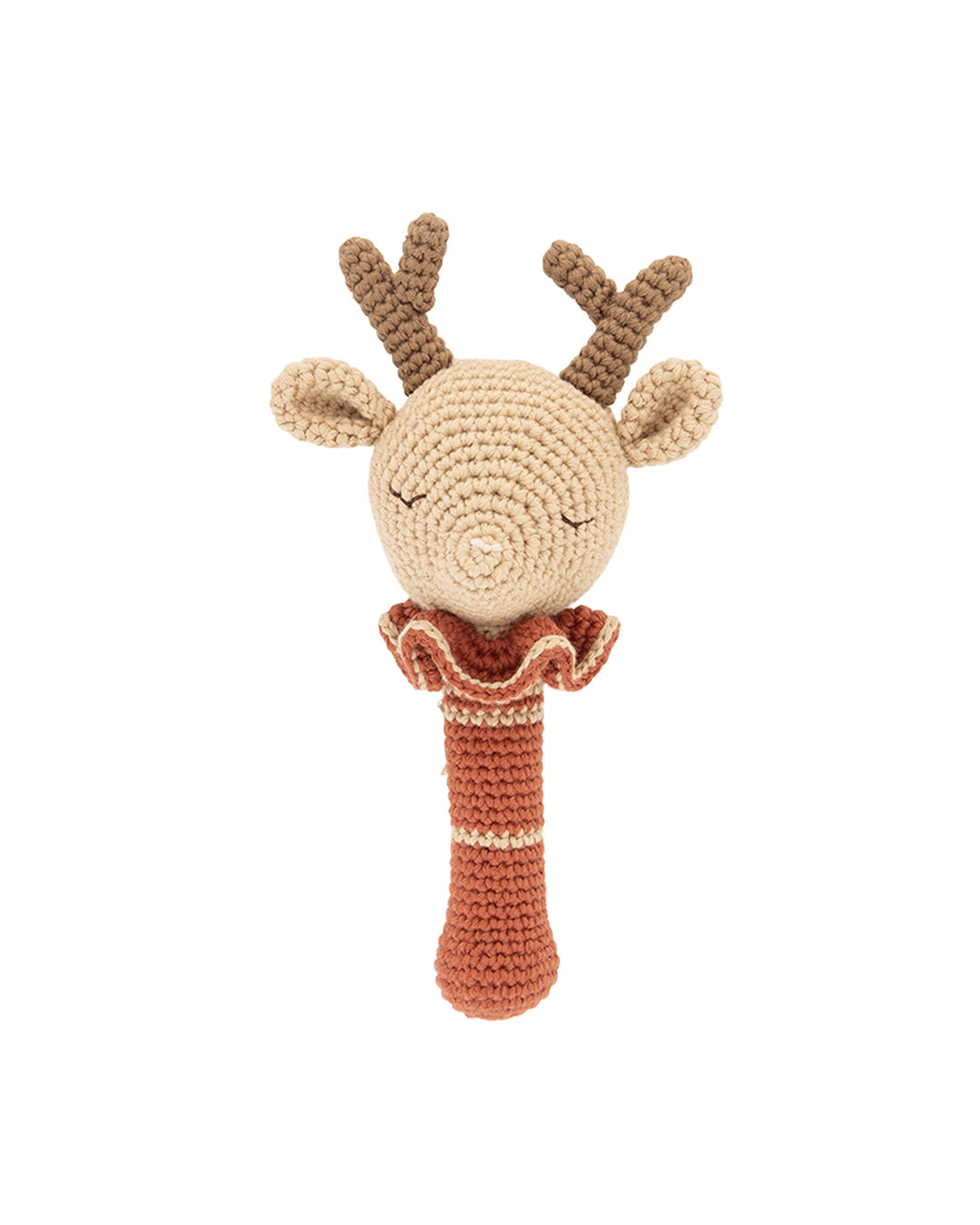 Patti Oslo Robin the Reindeer Rattle I sienna Teething Rings & Rattles & Baby Gym Toys