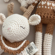 Patti Oslo Robin the Reindeer Teething Ring I caramel Teething Rings & Rattles & Baby Gym Toys