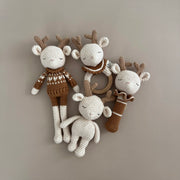 Patti Oslo Robin the Reindeer Teething Ring I caramel Teething Rings & Rattles & Baby Gym Toys
