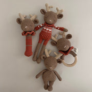 Patti Oslo Robin the Reindeer Teething Ring I cherry red Teething Rings & Rattles & Baby Gym Toys