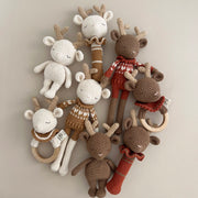 Patti Oslo Robin the Reindeer Teething Ring I cherry red Teething Rings & Rattles & Baby Gym Toys