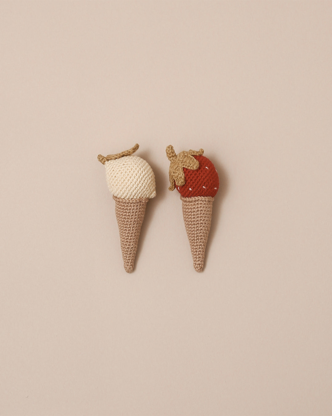 Patti Oslo Strawberry Ice Cream Rattle Teething Rings & Rattles & Baby Gym Toys