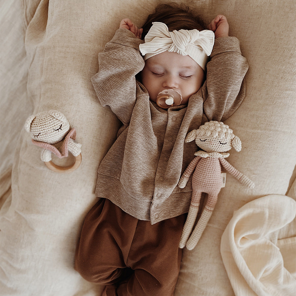 Patti Oslo Tiffani the Teddy Teething Ring | with bell Teething Rings & Rattles & Baby Gym Toys